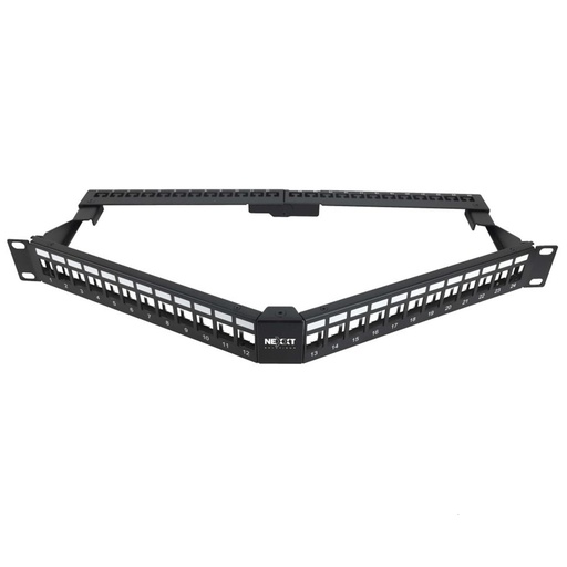 [020727] [AW192NXT12] Nexxt - Patch Panel Modular Angular 24 Puertos 1U