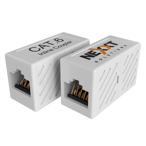 [020736] [AE180NXT08] Nexxt - Conector Jack Coupler RJ-45 Acoplador Lineal Categoria 6E Blanco [Unidad]