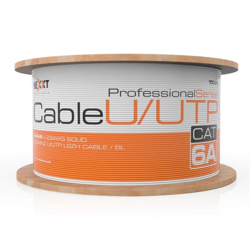 [020767] [AB357NXT01] Nexxt - Cable S/FTP Categoria 6A 100% Cobre 23AWG Tipo LSZH Interior Gris [305m/1000ft]