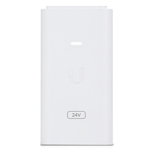 [020809] [POE-24-12W-WH] Ubiquiti - Adaptador PoE de 24VDC 0.5A 12W [Blanco]