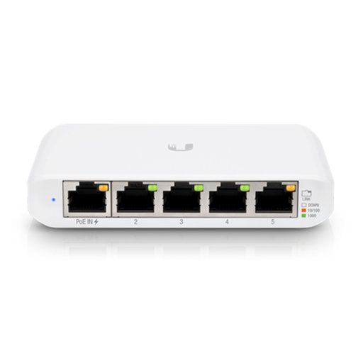 [020869] [USW-FLEX-MINI] Ubiquiti - Switch UniFi Administrable Compacto de 5 Puertos 10/100/1000 Mbps