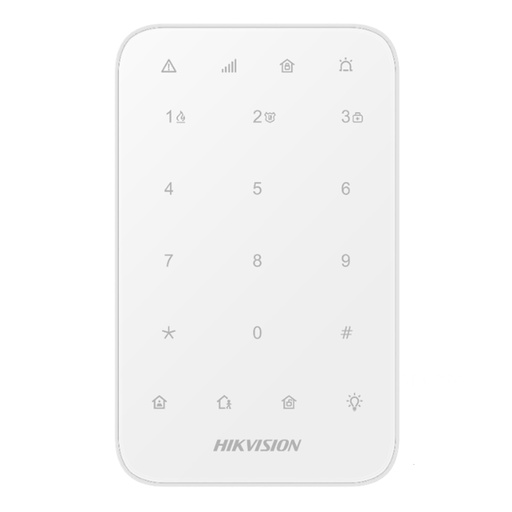 [040049] [DS-PK1-E-WB] Hikvision - Teclado Inalámbrico para Armado y Desarmado AXPRO