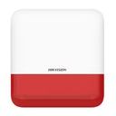 [DS-PS1-E-WB/Red] Hikvision - Sirena Inalámbrica con Estrobo Rojo para Exterior 110 dB AXPRO