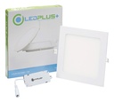 Lampara Panel LED 6W 6500K Luz Fria Cuadrada Empotrar Ledplus+