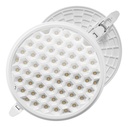 Lampara Panel LED 9W 6500K Luz Fria Tipo Colmena Redonda Empotrar Ledplus+