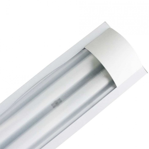 [050183] Lampara LED Lisa 60 Cm 16W 6500K Luz Fria Con 2 Tubos T8 Cristal 8W C/U L1-2X8W-0.6-BL Littman
