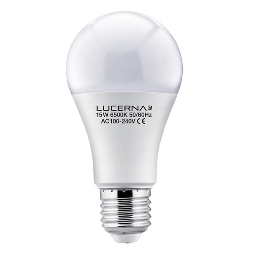 [050230] [15W-B-E27-6.5K] Lucerna - Bombillo LED Bulbo 15W 6500K Luz Fria 1350lm Rosca E27 A60