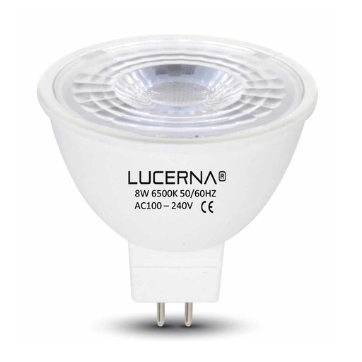 [050246] [8W-GU5.3-6.5K] Lucerna - Bombillo LED GU5.3 Dicroico 8W 6500K Luz Fria Socate MR16