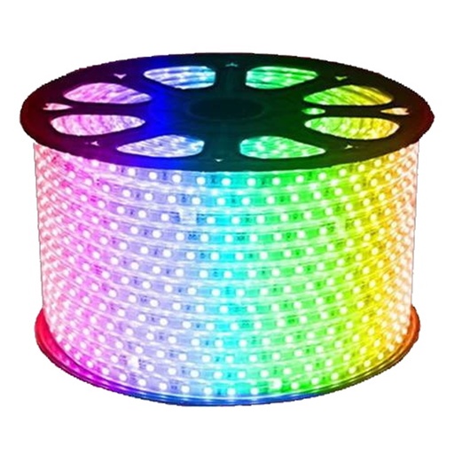 [050256] [CL60-50M-RGB] Lucerna - Bobina Cinta LED [60 LED's] RGB Multicolor [50 Metros] + 10 Controladores