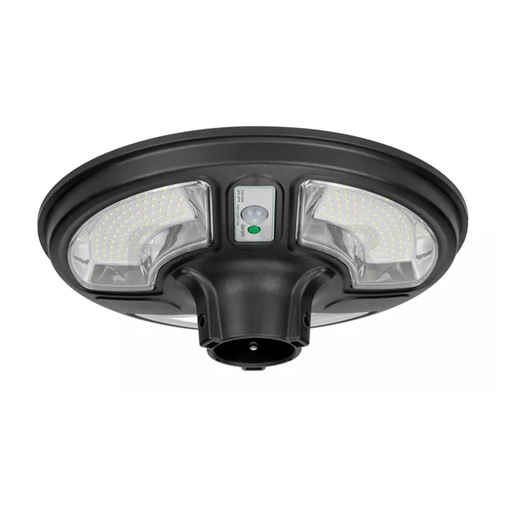 [050289] [JAR-150SR] Lucerna - Lampara de Jardin 15W 6500K Luz Fria con Panel Solar Redonda 1000lm