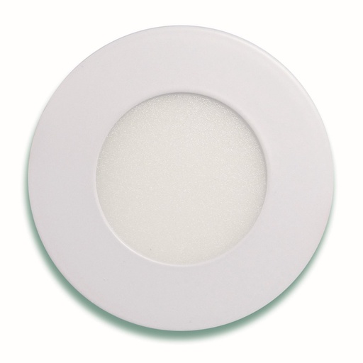 [050294] [3102L-3K] Lucerna - Lampara Panel Clasica LED 3W 2-1/2" 3000K Luz Calida Redonda Empotrar 165lm