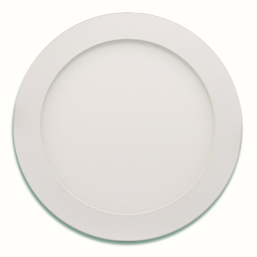 [050328] [3108L-3K] Lucerna - Lampara Panel Clasica LED 18W 8" 3000K Luz Calida Redonda Empotrar 1790lm