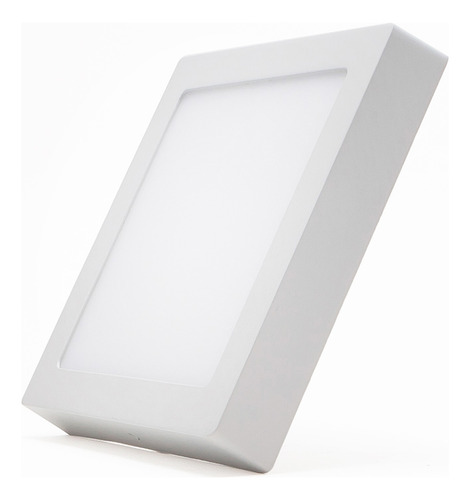 [7145L-6.5K] Lucerna - Lampara Panel Clasica LED 12W 6" 6500K Luz Fria Cuadrada Superficial 960lm