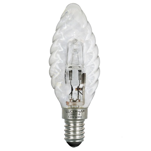 [050486] [28W-VH-E14-3K] Lucerna - Bombillo Halogeno Vela 28W Luz Calida Rosca E14