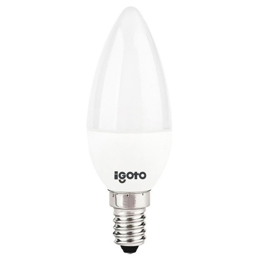 [050595] [IG-BV7W] Igoto - Bombillo LED Vela 7W 6500K Luz Fria Rosca E14