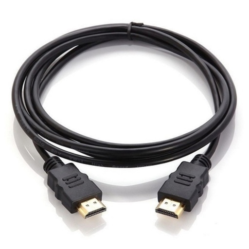 [060034] [WP-HDMI-2] Wireplus - Cable HDMI Macho Doble HD Goma Color Negro [2 Metros]
