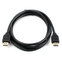 [WP-HDMI-3] Wireplus - Cable HDMI Macho Doble HD Goma Color Negro [3 Metros]