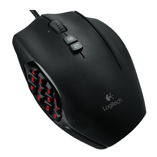 [060370] [G600-BLACK] Logitech - Mouse Alambrico USB RGB LIGHTSYNC MMO 20 Botones Gaming [Negro]