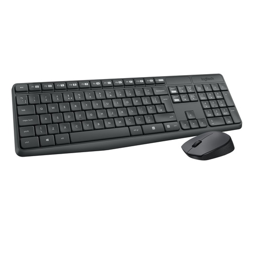 [060436] [MK235-BLACK/GREY] Logitech - Combo Teclado y Mouse Inalambrico [Español] [Negro/Gris]
