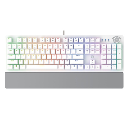 [060546] [MK853-WHITE] Fantech - Teclado MaxPower Ingles Gaming [Blanco]