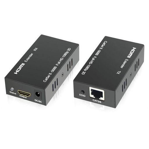 [060694] [STC-HDMIEXT60M] STC- Extensor HDMI Hembra a RJ-45 Activo [60 Metros]