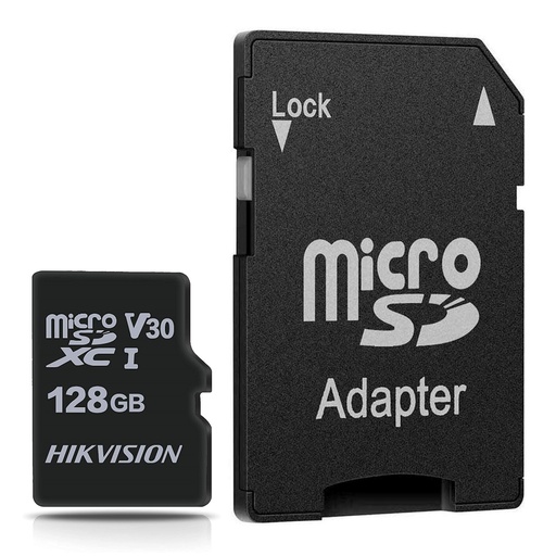 [060736] [HS-TF-C1/128G/Adapter] Hikvision - Memoria Micro SD con Adaptador SD 128GB 92MB/s Clase 10 Hikstorage
