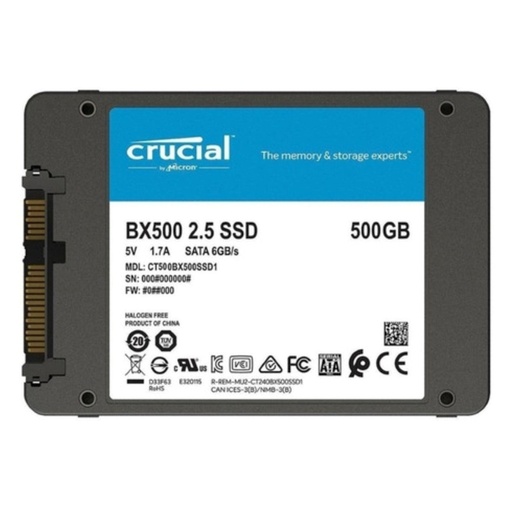 [060747] [CT500BX500SSD1] Crucial -Disco de Estado Solido SSD 500Gb 2.5" BX500