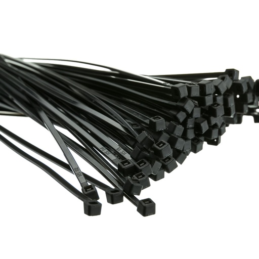 [070013] [WP-TW3.6-10BLACK] Wireplus - Tirrap 10Cm 3.6mm Color Negro [100 Unidades]
