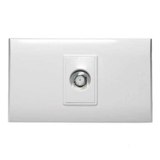 [070554] [B302-W] Igoto - Toma para TV Serie B [Blanco]