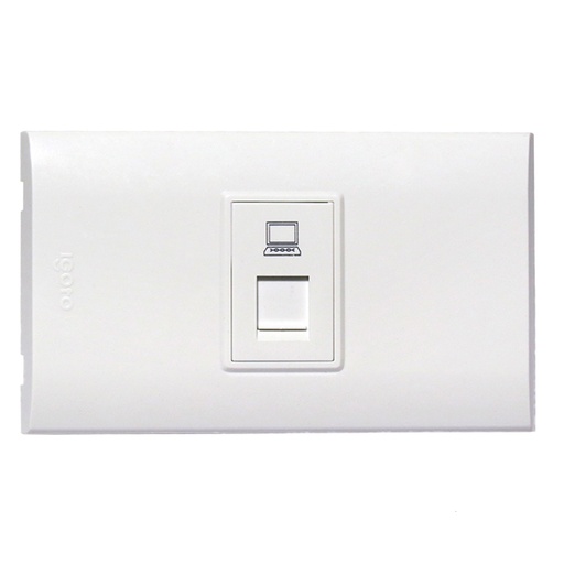[070556] [B408-W] Igoto - Toma de Red RJ-45 Serie B [Blanco]