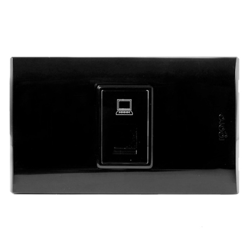 [070582] [B408-B] Igoto - Toma de Red RJ-45 Serie B [Negro]