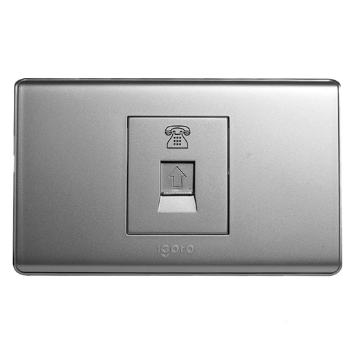 [070589] [A2072-S] Igoto - Toma Telefonica Serie A Plata
