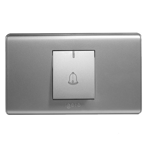 [070592] [A2091-S] Igoto - Interruptor Timbre Serie A Plata