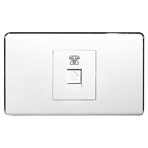 [070599] [A6072] Igoto - Toma Telefonica Serie A [Blanco]