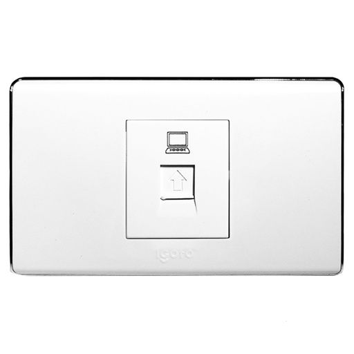 [070600] [A6073] Igoto - Toma de Red RJ-45 Serie A [Blanco]