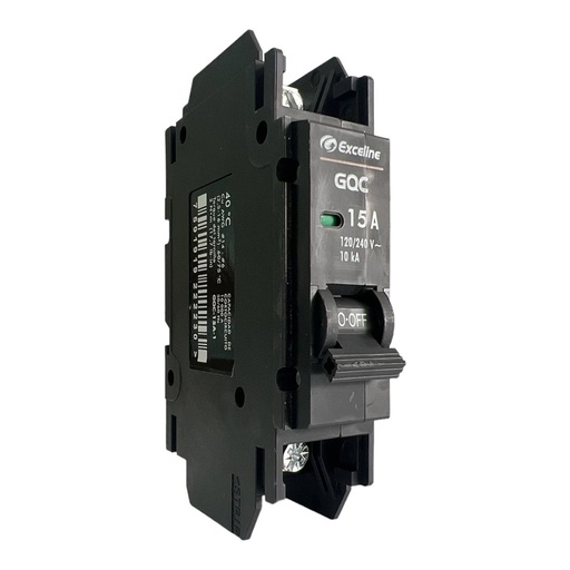[070724] [GQC-15A-1] Exceline - Breaker Superficial GQC TermoMagnetico 15Amp [1 polo]