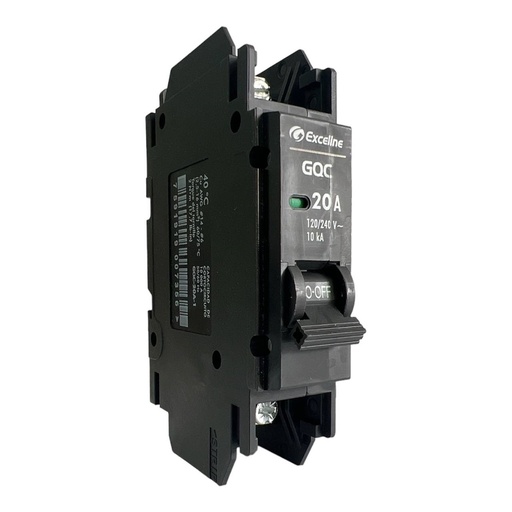 [070725] [GQC-20A-1] Exceline - Breaker Superficial GQC TermoMagnetico 20Amp [1 polo]