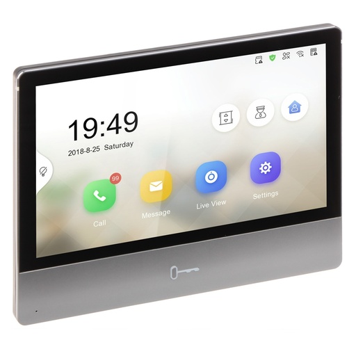 [090114] [DS-KH8350-WTE1] Hikvision - Monitor IP Adicional Tactil 7" para Videoportero