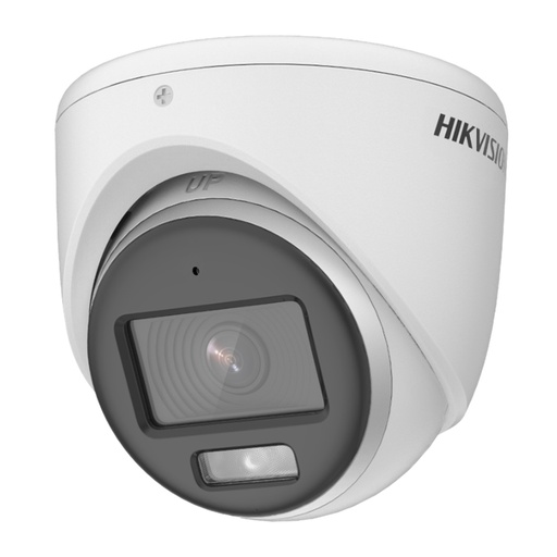 [010478] [DS-2CE70KF0T-PFS(2.8mm)] Hikvision - Cámara HD Domo ColorVU con Audio 3K [5MP] Lente 2.8mm [Plastico]