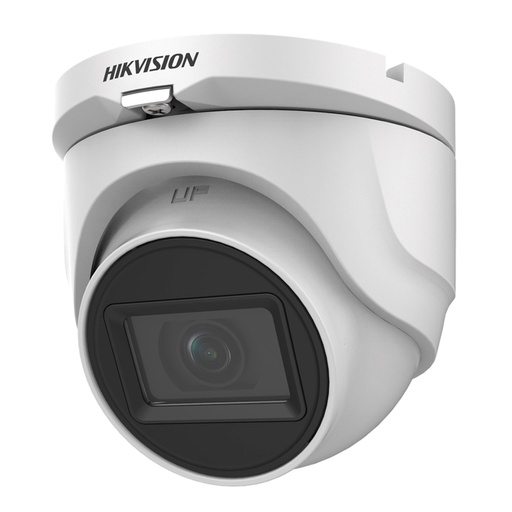 [010479] [DS-2CE76H0T-ITMFS(2.8mm)] Hikvision - Cámara HD Domo con Audio 3K [5MP] Lente 2.8mm [Metalico]
