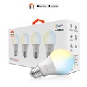 [NHB-W1104PK] Nexxt Home - Bombillo LED 9W Blanco Regulable [2700 a 6500K] Inteligente 110V A19 WiFi [4-PACK]