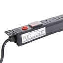 [PDU-15AEU8T] Onlink - Regleta Rack PDU 1U 8 Tomas 15Amp 110V 1650W 483x44x44mm