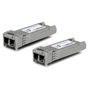 [UF-MM-10G] Ubiquiti - UFiber Módulo SFP+ Transceptor MiniGibic MultiModo 10 Gbps Hasta 300 Metros Conectores LC [2-Pack]