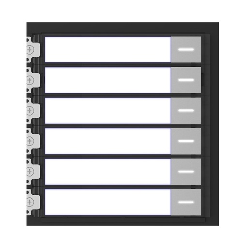 [090147] [DS-KD-KK] Hikvision - Módulo de Botones para Video Portero Llamada de un Solo Toque hasta 6 Monitores