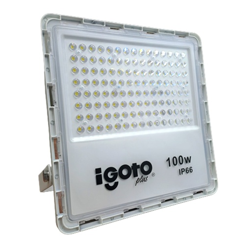 [050675] [IG-RL100W] Igoto - Reflector LED Cuadrado 100W 6500K Multivoltaje IP66 290x280x50mm