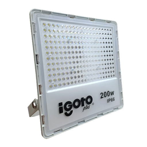 [050677] [IG-RL200W] Igoto - Reflector LED Cuadrado 200W 6500K Multivoltaje IP66 360x350x50mm