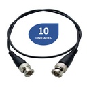 [ACC-CAB-BNC1-10UND] Wireplus - Patch Cord BNC [1 Metro] [10 Unidades]