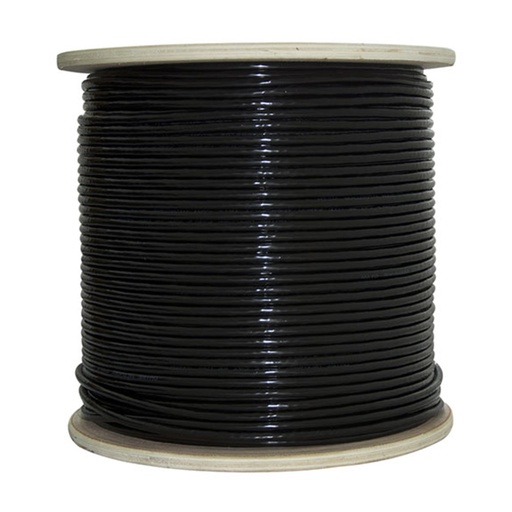[020970] [ATO-CUC6OUTCCA3] Owire - Cable UTP Categoria 6 CCA Exterior Color Negro [Bobina 305 Metros]