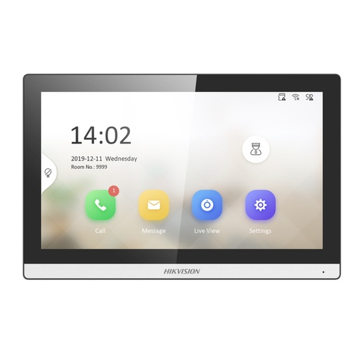 [090162] [DS-KH6350-WTE1] Hikvision - Monitor Para Videoportero Pantalla TFT de 7"