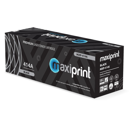 [100193] [MXP-414K(C/CHIP)] Maxiprint - Toner Compatible HP Negro W2020A [Con Chip]